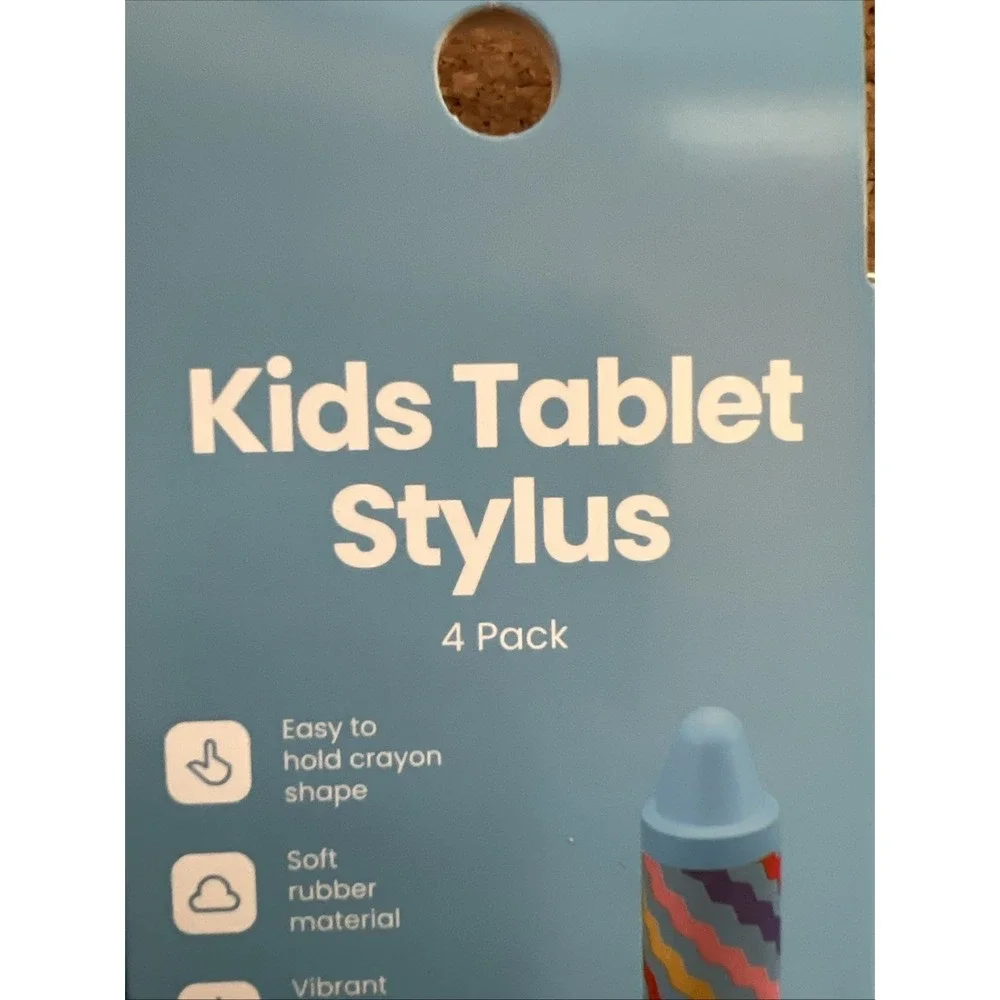 Kids Tablet Universal Crayon Stylus 4 pack
